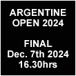 Watch here the final of the Argentine Open 2023 on Sunday December 3rd 2023 at 16.30hrs Buenos Aires local time.