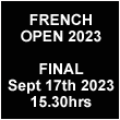 Watch here live the final of the French Open 2024 on Sunday September 15th 2024 at 15.30hrs Paris local time.